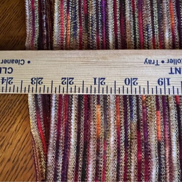 Choices 3/4 length sleeve kimono cardigan sweater XL Festive Fall Metallic - Picture 7 of 11